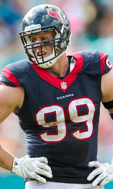 Texans star defensive end JJ Watt expected to play Sunday